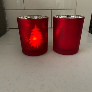 CHRISTMAS TEALIGHT CANDLE HOLDER SET